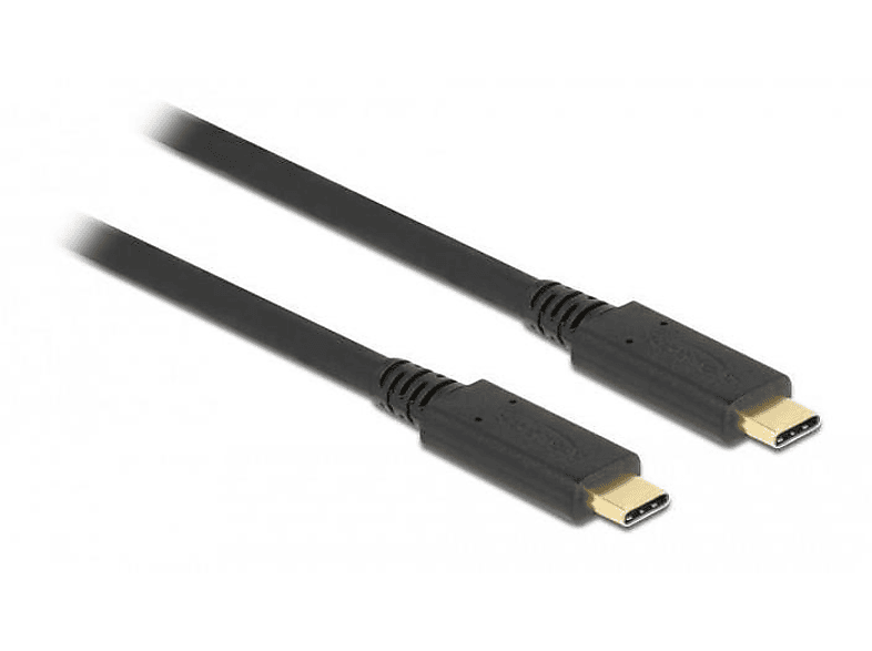 schwarz Kabel, E-Marker C <gt/> 5A 1.0m USB 3.1 mehrfarbig Gen2 DELOCK C DELOCK Kabel