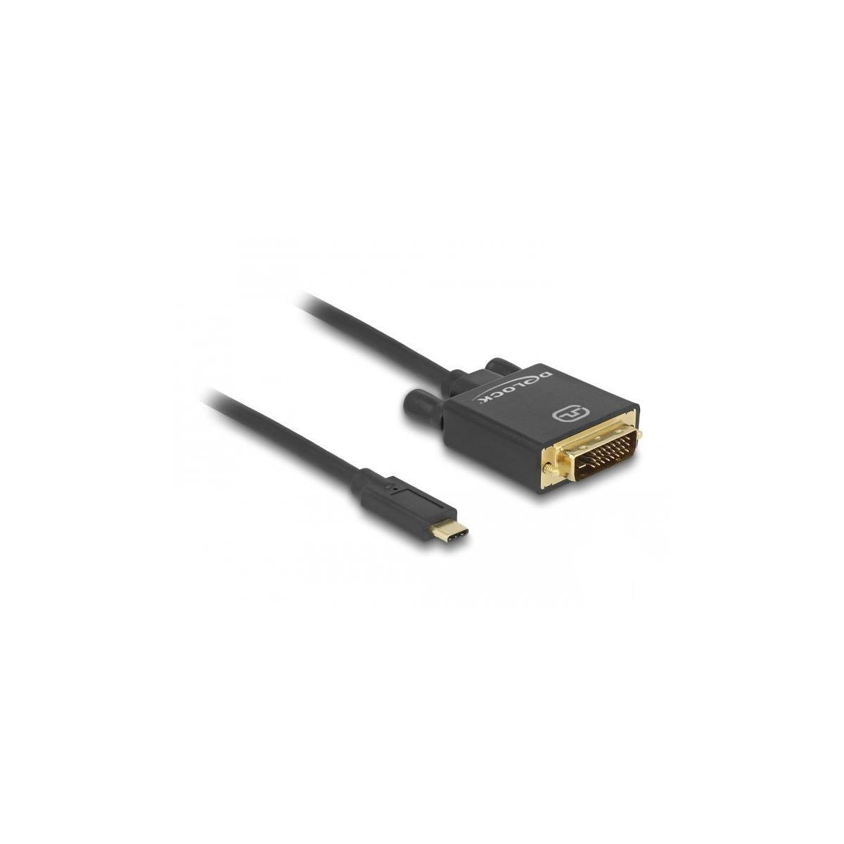 Adapter mehrfarbig Kabel USB USB, 1m. & DeLOCK USB-C/DVI USB adapter graphics USB DELOCK 24+1