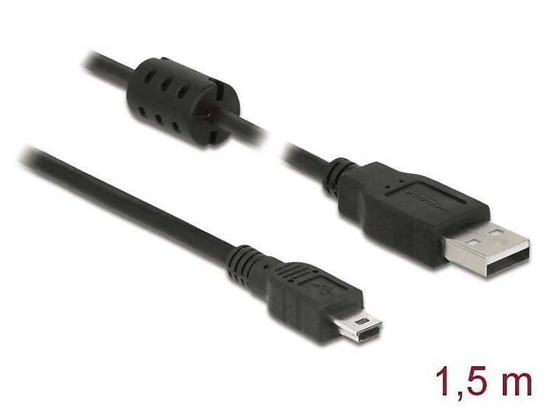 Schwarz Kabel, USB DELOCK 84913