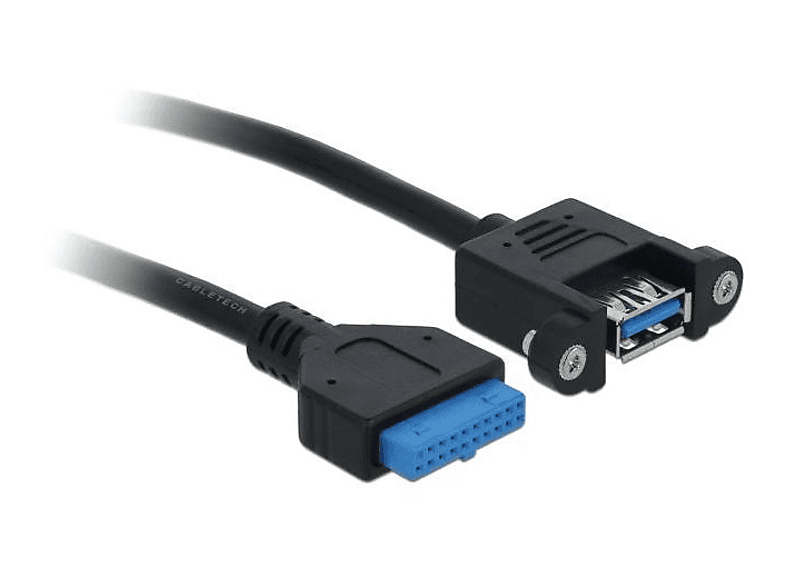 DELOCK 83118 Kabel, Schwarz USB