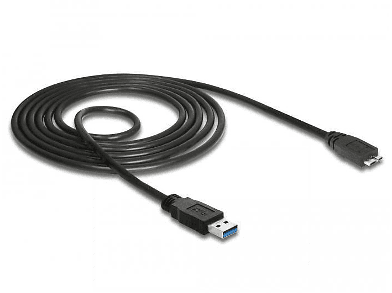 USB DELOCK Kabel, 85073 Schwarz