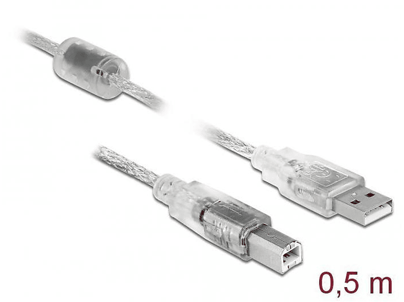 Transparent Kabel, USB DELOCK 82057