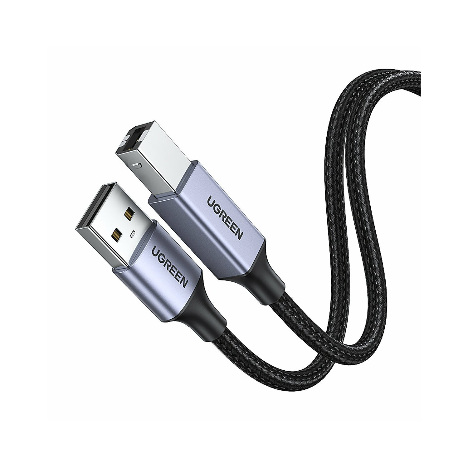Zwei USB-Kabel. Die Kabel sind blau und schwarz, mit UGREEN darauf geschrieben.