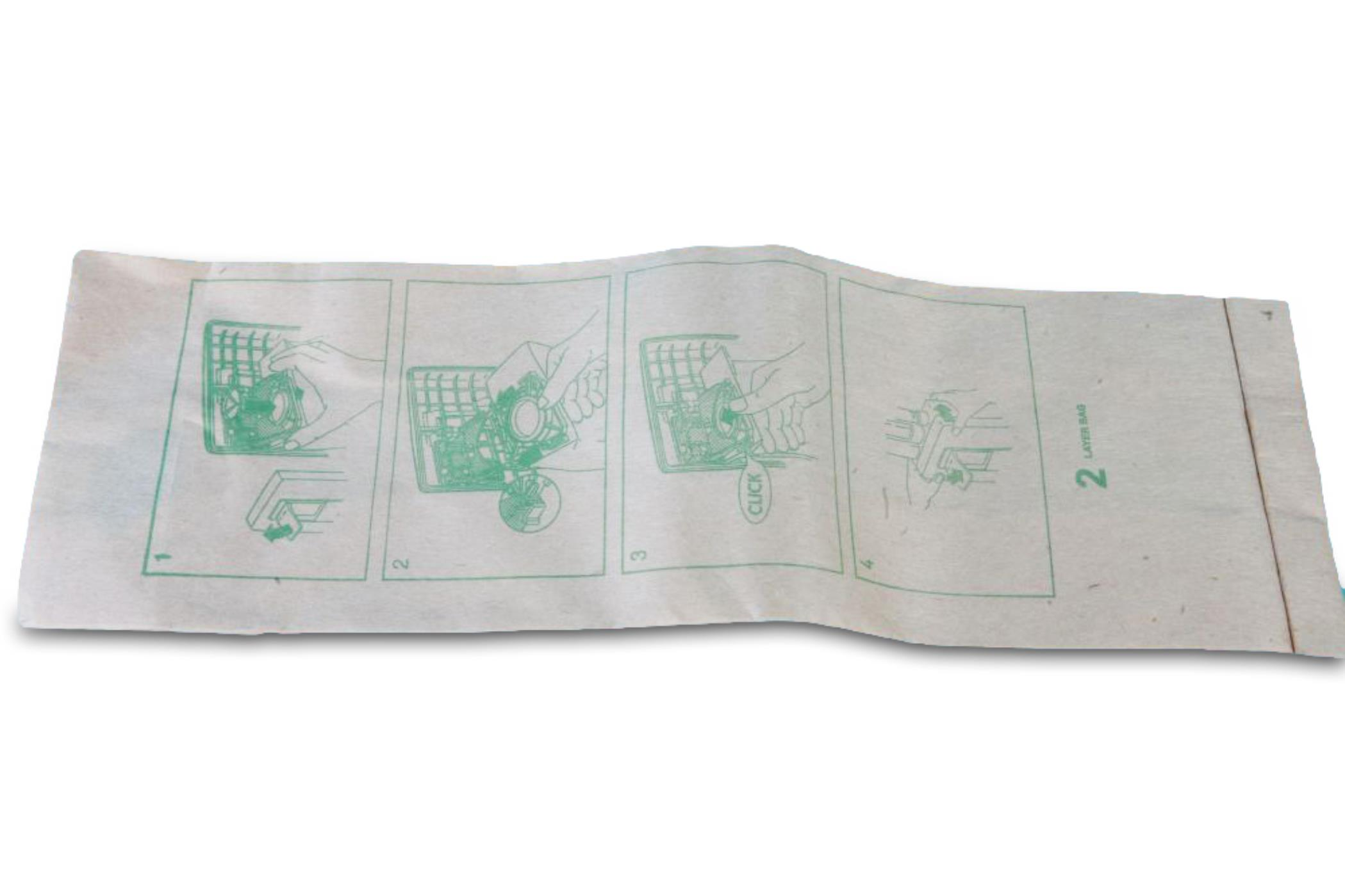 Anleitung zur Reinigung des Geschirrspülerfilters, mit vier Schritten illustriert.