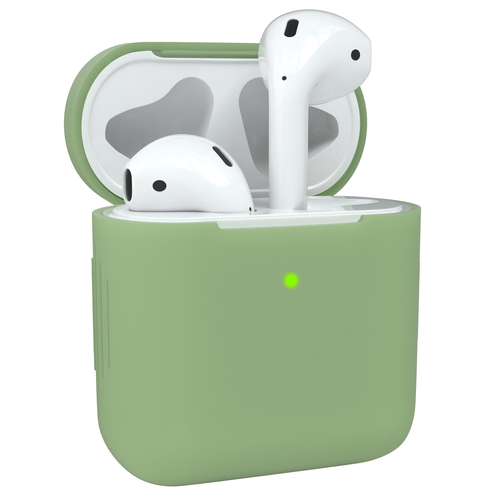 Olive für: passend Schutzhülle Sleeve Silikon Apple CASE AirPods Case Grün EAZY
