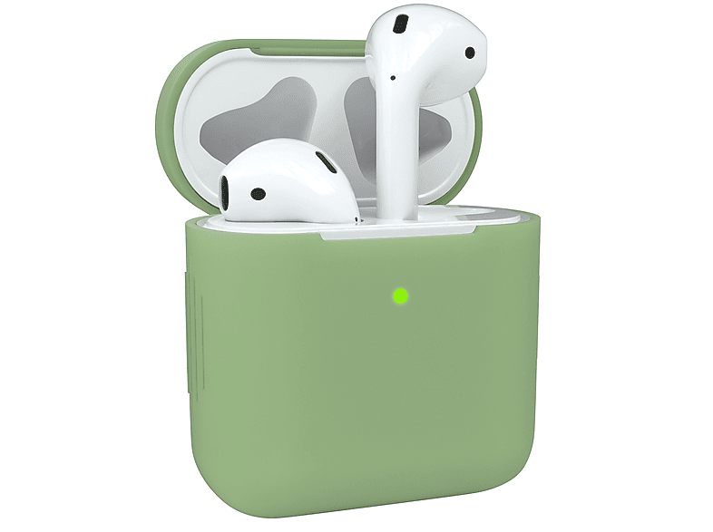 EAZY CASE AirPods Silikon Case Schutzhülle Sleeve passend für: Apple Olive Grün