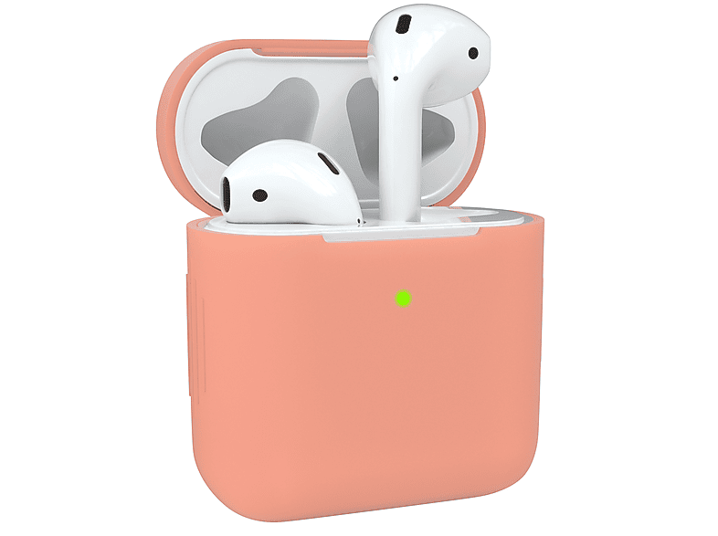 EAZY CASE AirPods Silikon Case Schutzhülle Sleeve passend für: Apple Altrosa / Rosa | Kopfhörer-Zubehör