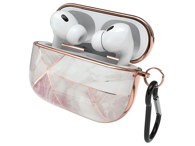 EAZY CASE AirPods Pro 2 IMD Motiv Case Schutzhülle Sleeve passend für: Apple Weiß / Roségold