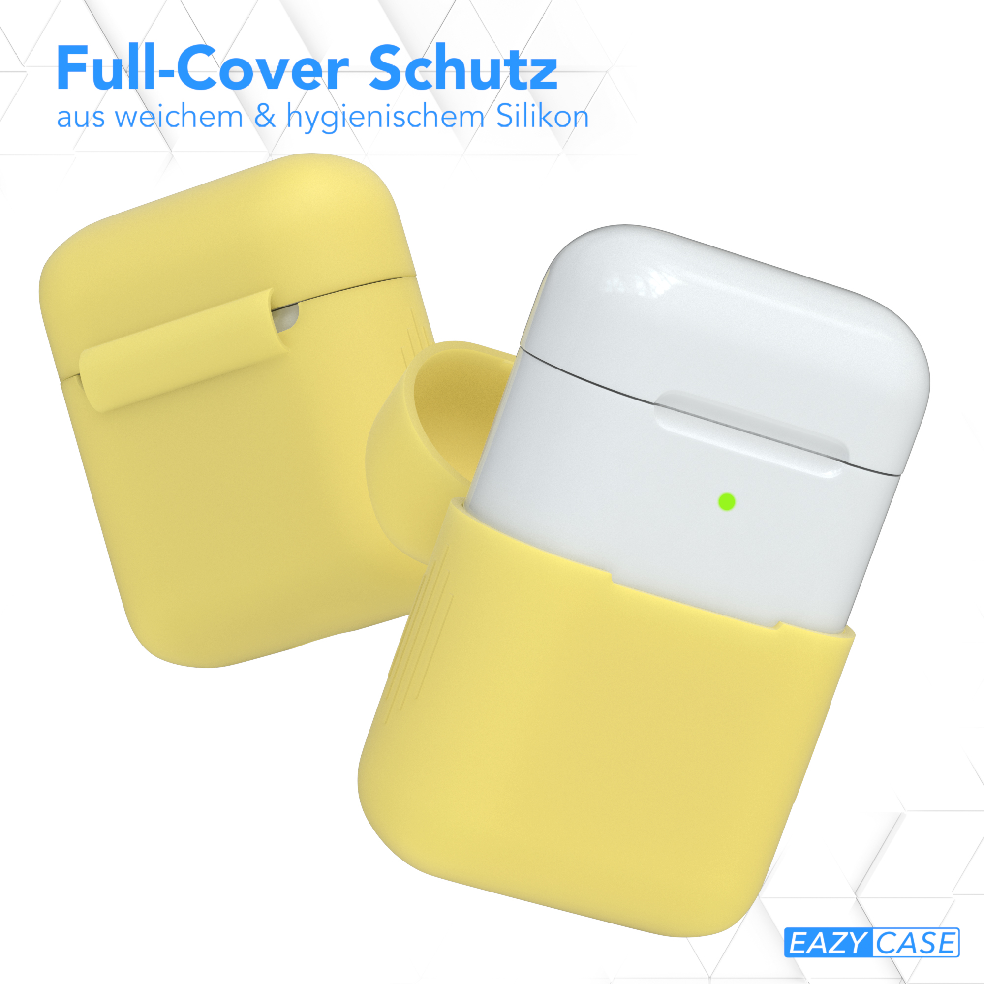 EAZY CASE für: passend Apple Silikon AirPods Case Schutzhülle Sleeve Gelb