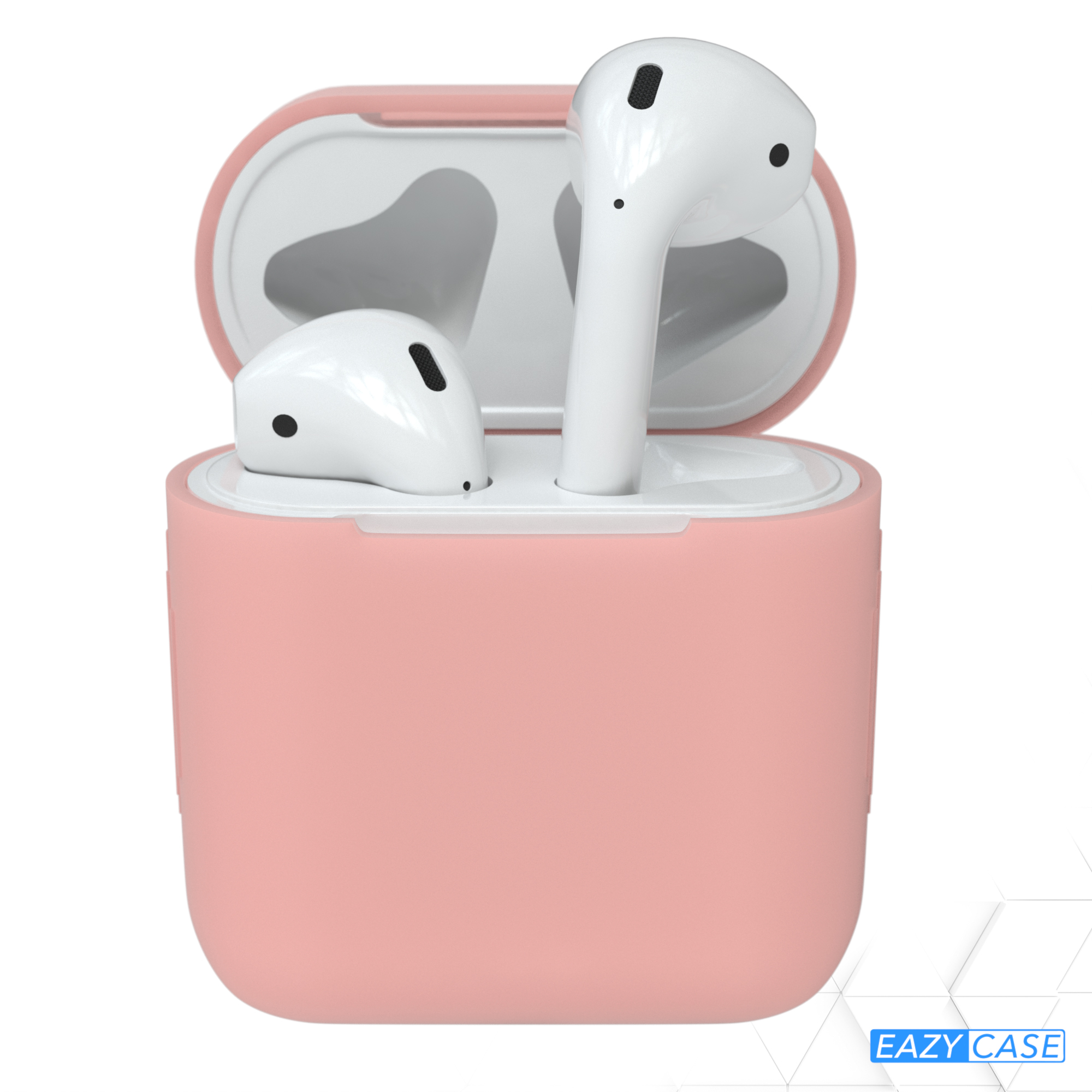 EAZY CASE AirPods Silikon Case für: Schutzhülle Apple Sleeve Rosa passend