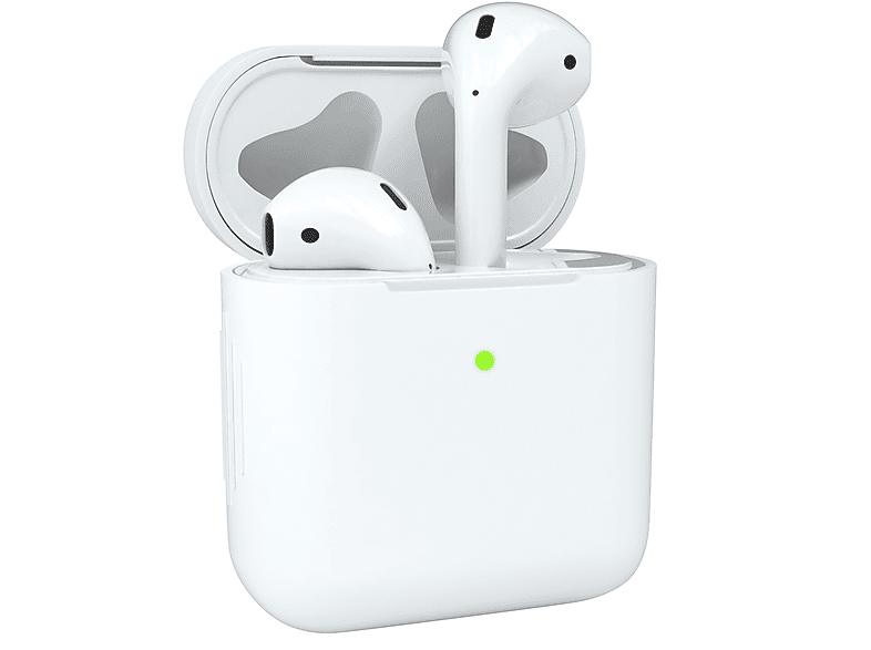 EAZY CASE AirPods Silikon Case Schutzhülle Sleeve passend für: Apple Weiß