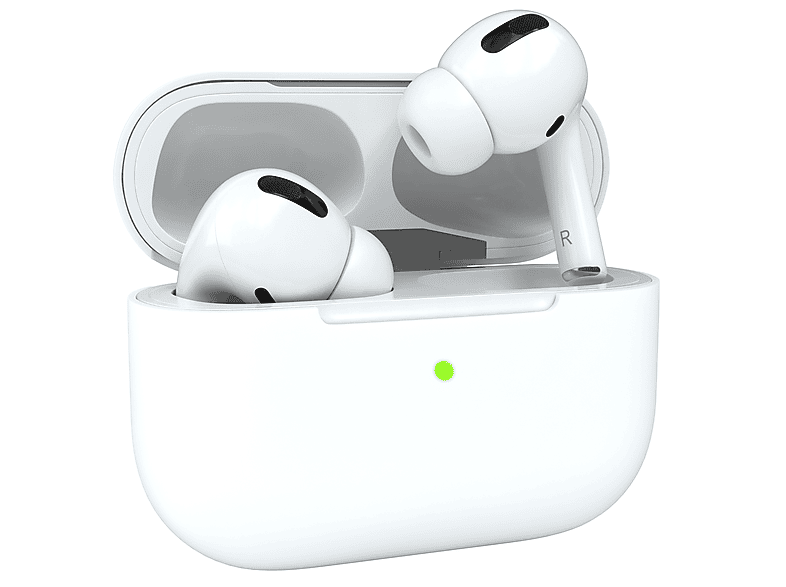 EAZY CASE AirPods Pro Silikon Case Schutzhülle Sleeve passend für: Apple Weiß | Kopfhörer-Zubehör