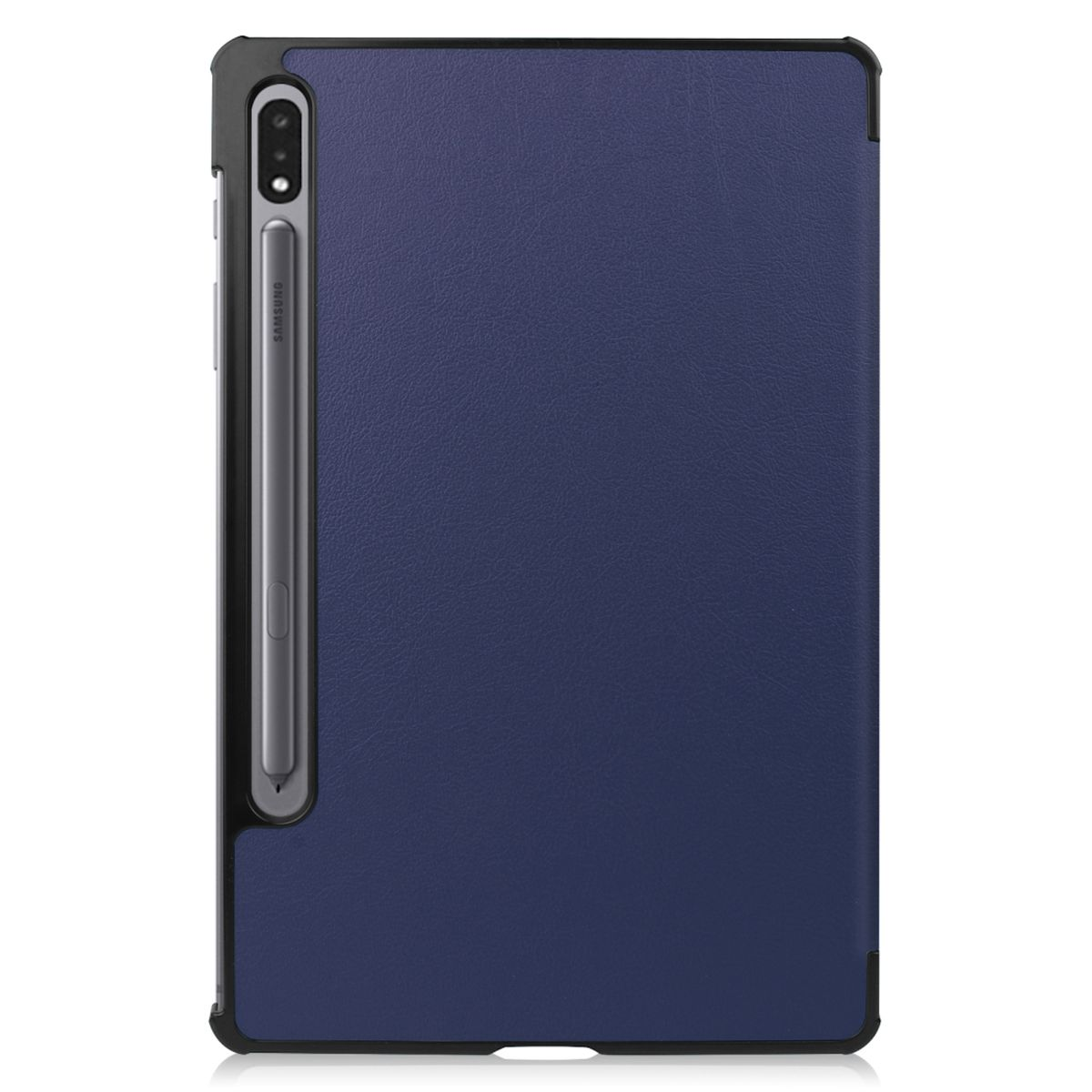 aufstellbar, Cover, / Tasche S7 Wake Full Tab 3folt WIGENTO Smart S8, Tab Galaxy Samsung, UP Blau
