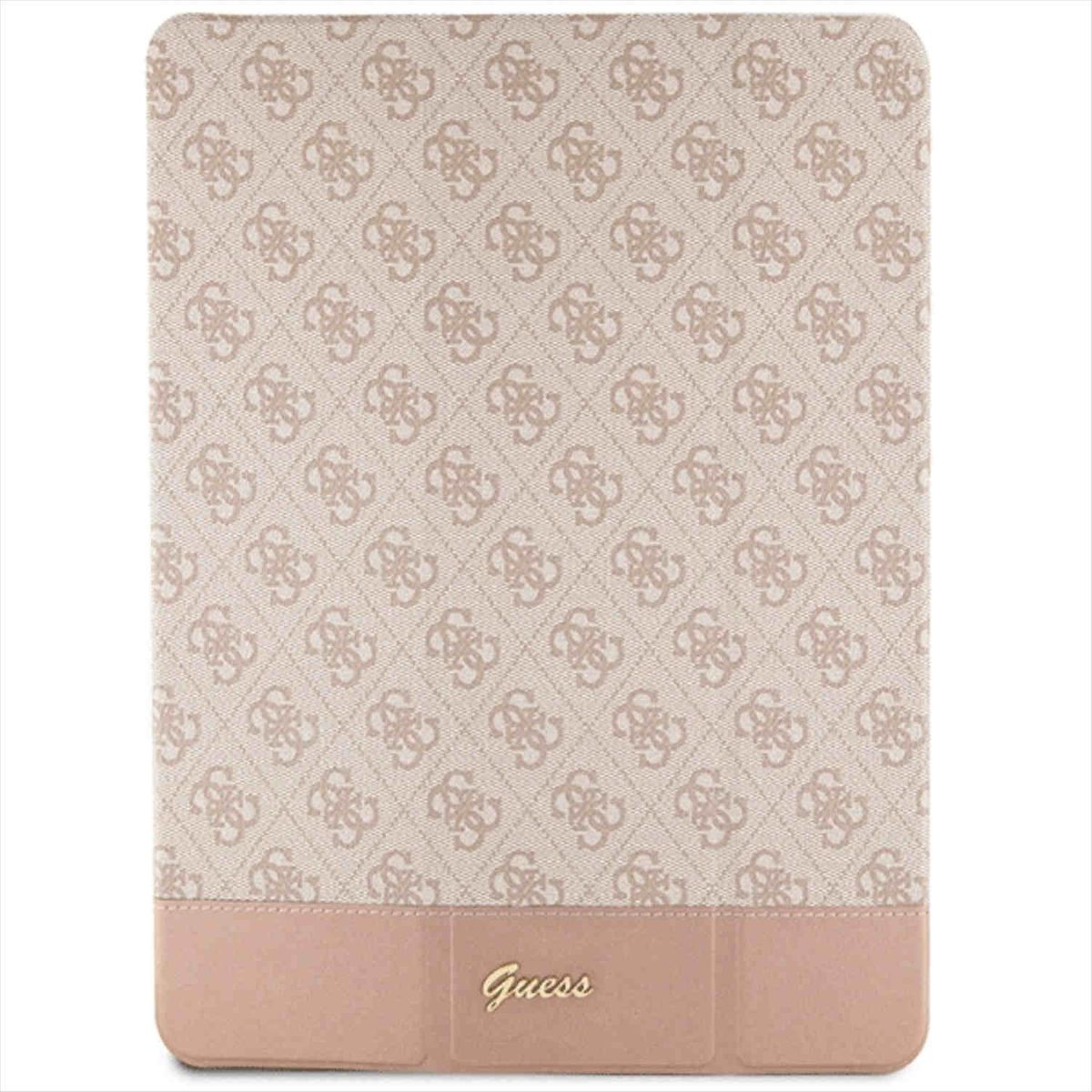 GUESS Stripe Allover Kunstleder Pro Cover, Full Pink Apple, iPad 12.9, Tasche