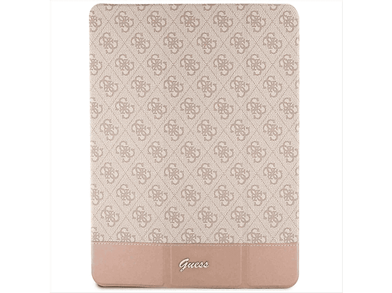 GUESS Stripe Allover Kunstleder Tasche, Full Cover, Apple, iPad Pro 12.9, Pink