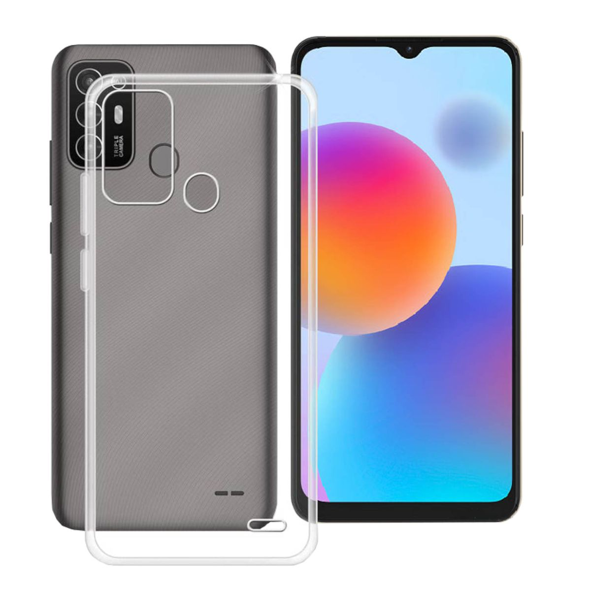 Blade Hülle dünn, Silikon ZTE, Transparent WIGENTO Backcover, A52, TPU