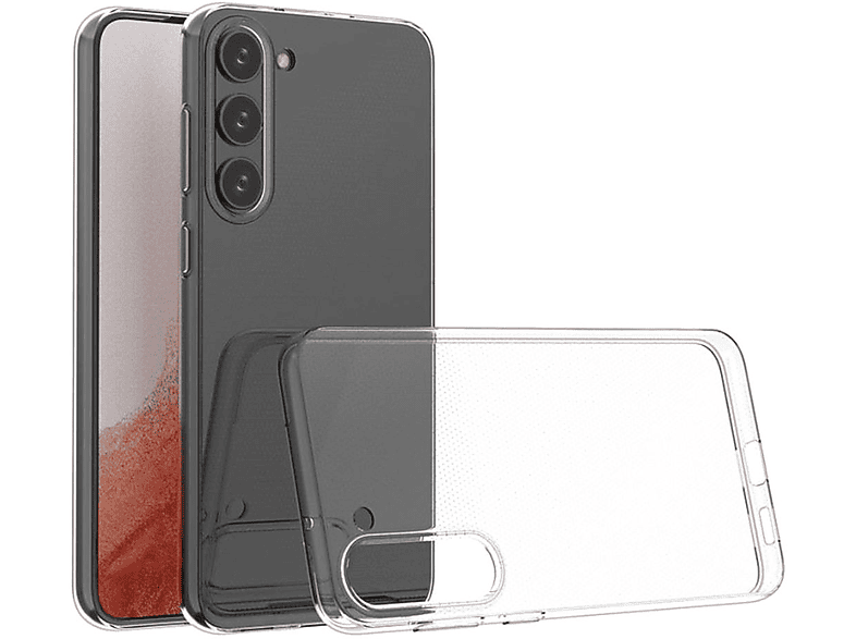 Galaxy Backcover, TPU Silikon Transparent WIGENTO Samsung, dünn, Plus, Hülle S23