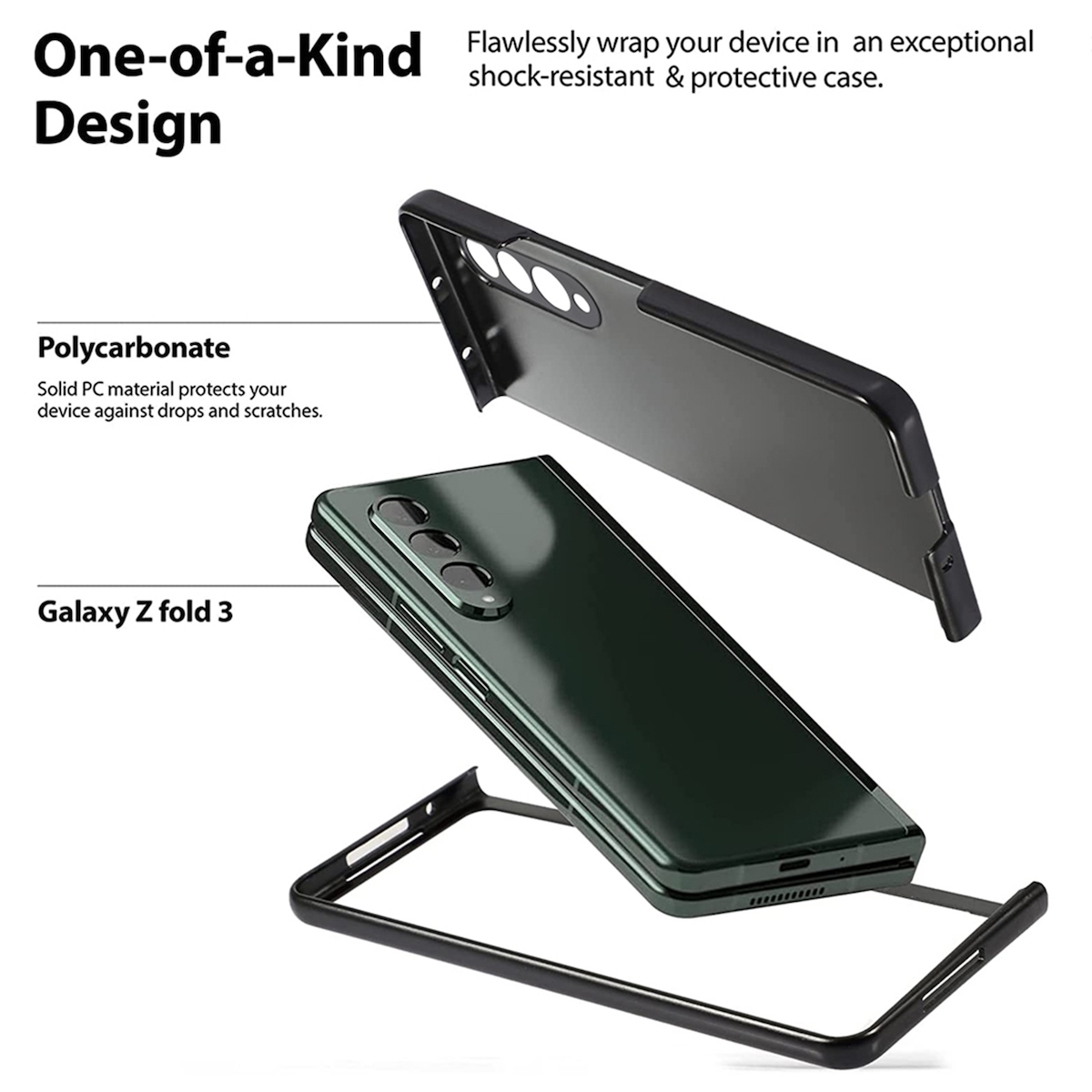 Galaxy Z 5G, Design WIGENTO Samsung, Cover, Fold4 Handy Schwarz Samsung Backcover,