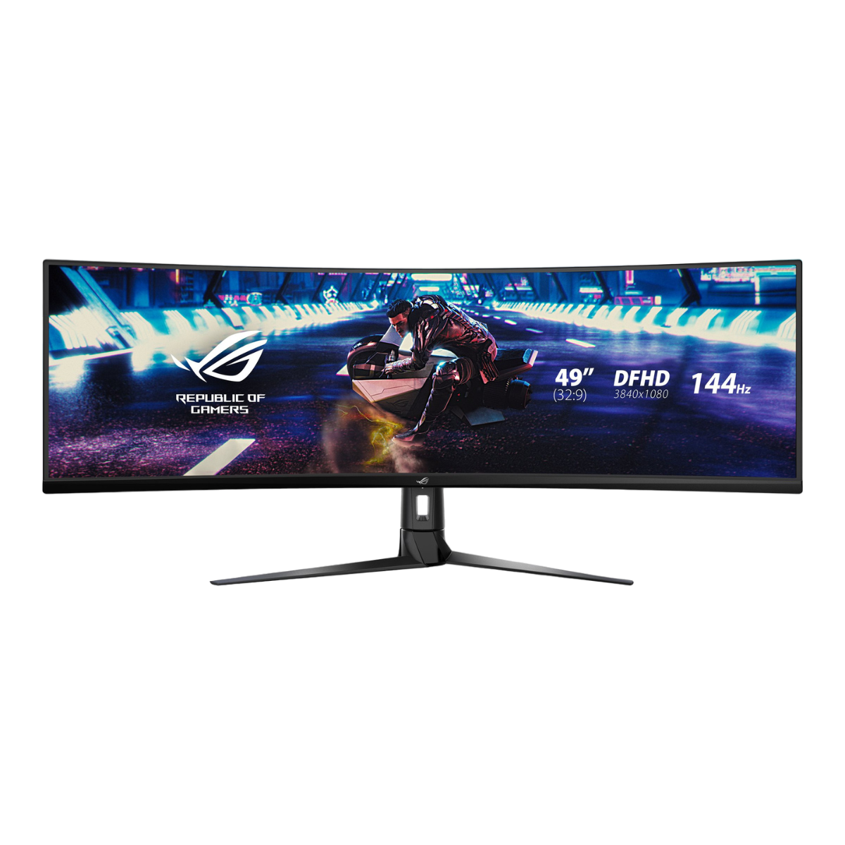ASUS XG49VQ 49" 3840 X 1080 4MS 144HZ VA MONITOR 49 inç DFHD 4 ms 144 Hz Gaming Monitör Siyah