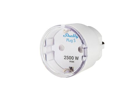 SHELLY Shelly Plus Plug S Wi-Fi Smart-Steckdose 1x 10A Messfunktion  Aktor, Weiß