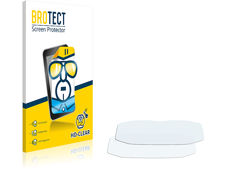 BROTECT 2x klare Schutzfolie(für Peugeot 3008 5008 2016-2023) | Navi-Taschen & -Schutzfolien