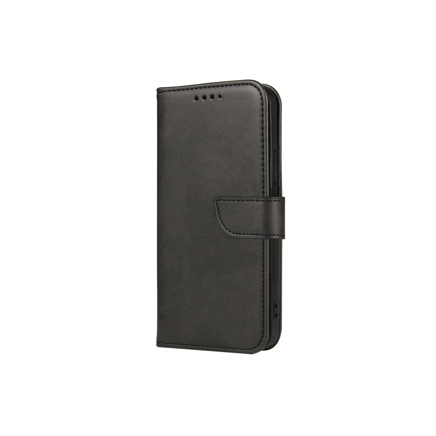 Motorola, Magnet Moto E13, Tasche, Premium Case COFI Bookcover, Schwarz Buch