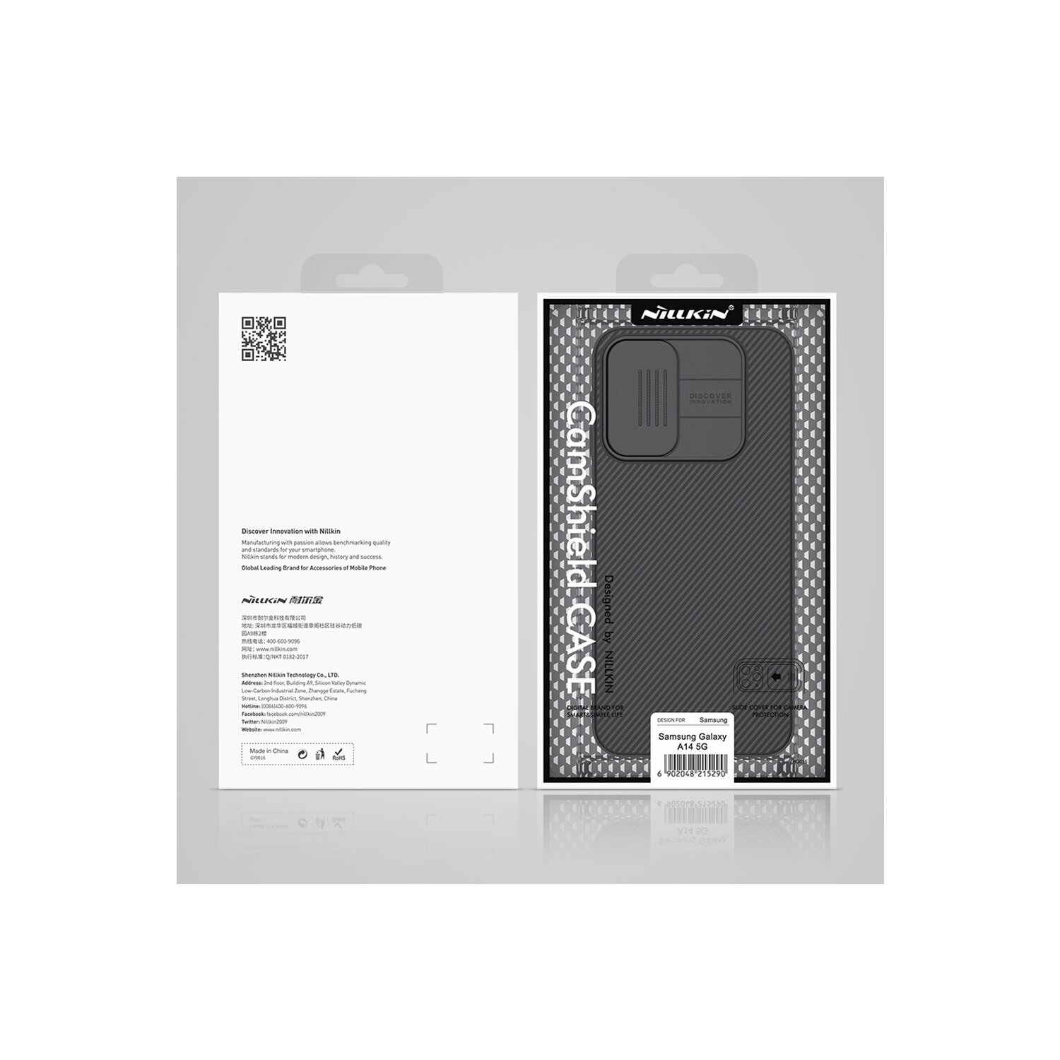 Case Samsung, 5G, Backcover, A54 NILKIN Galaxy CamShield Schwarz Hülle, Slim