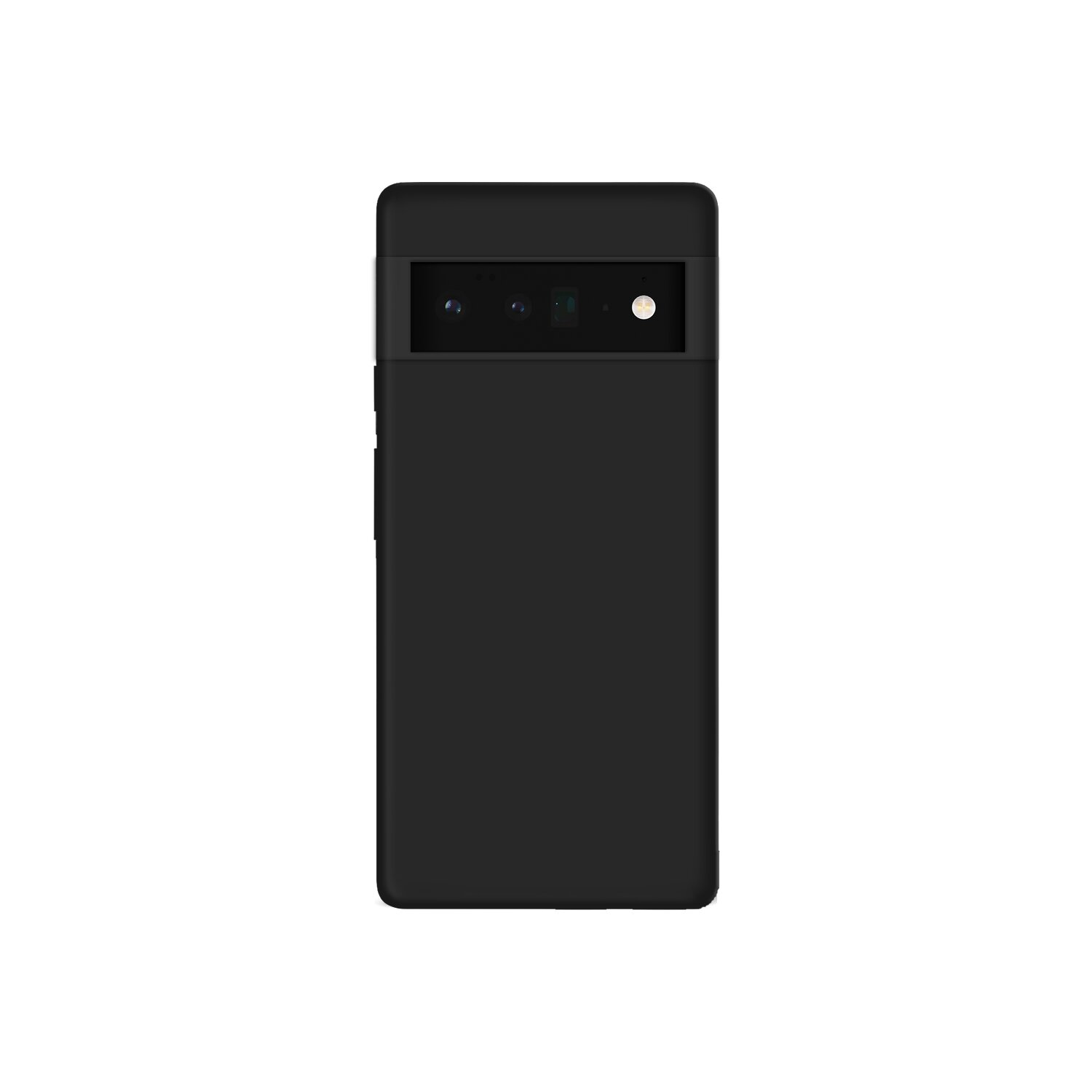 Ein schwarzes Smartphone mit Kameraleiste und den Kameralinsen.