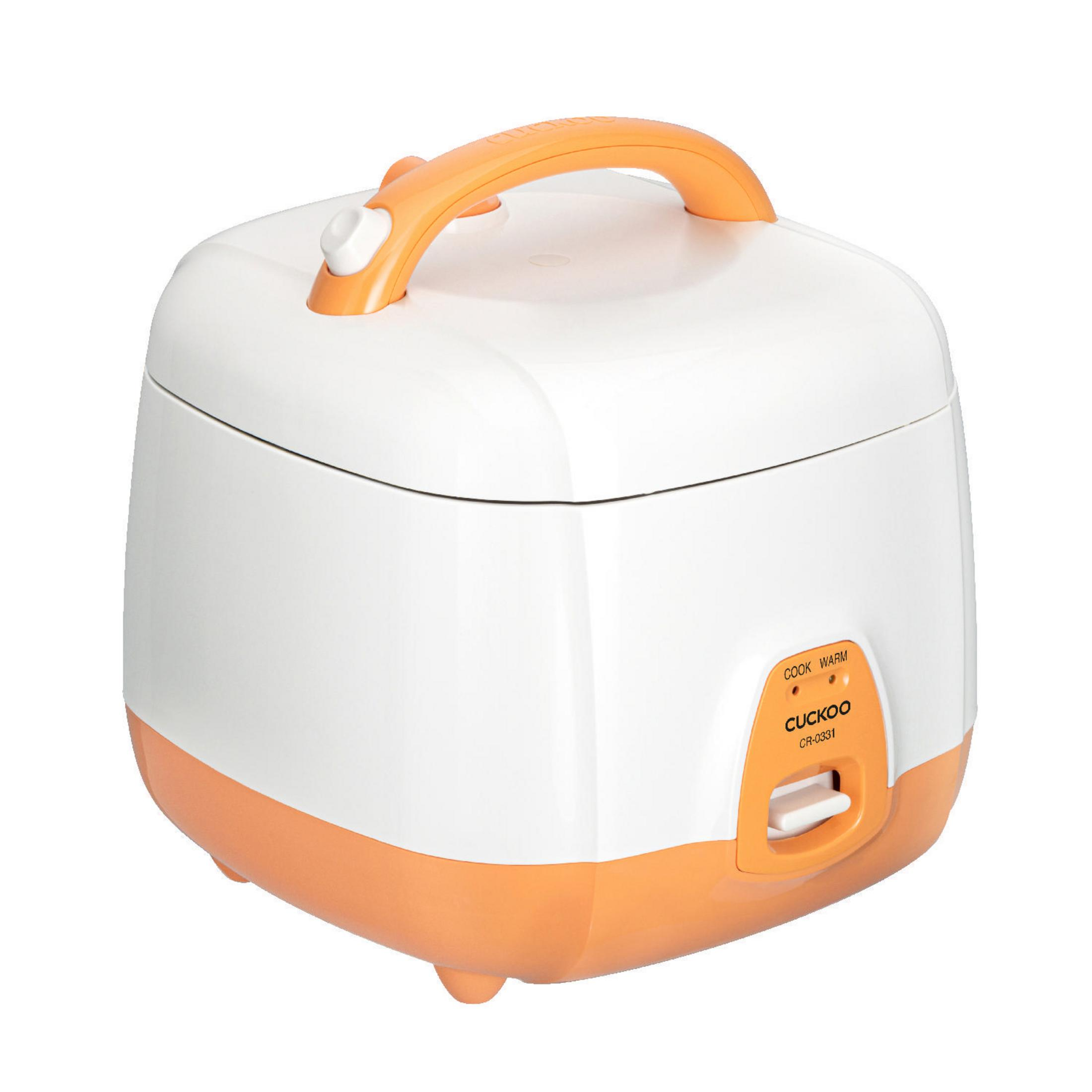 CUCKOO CR-0331 Reiskocher (360 Watt, Orange/Weiß)