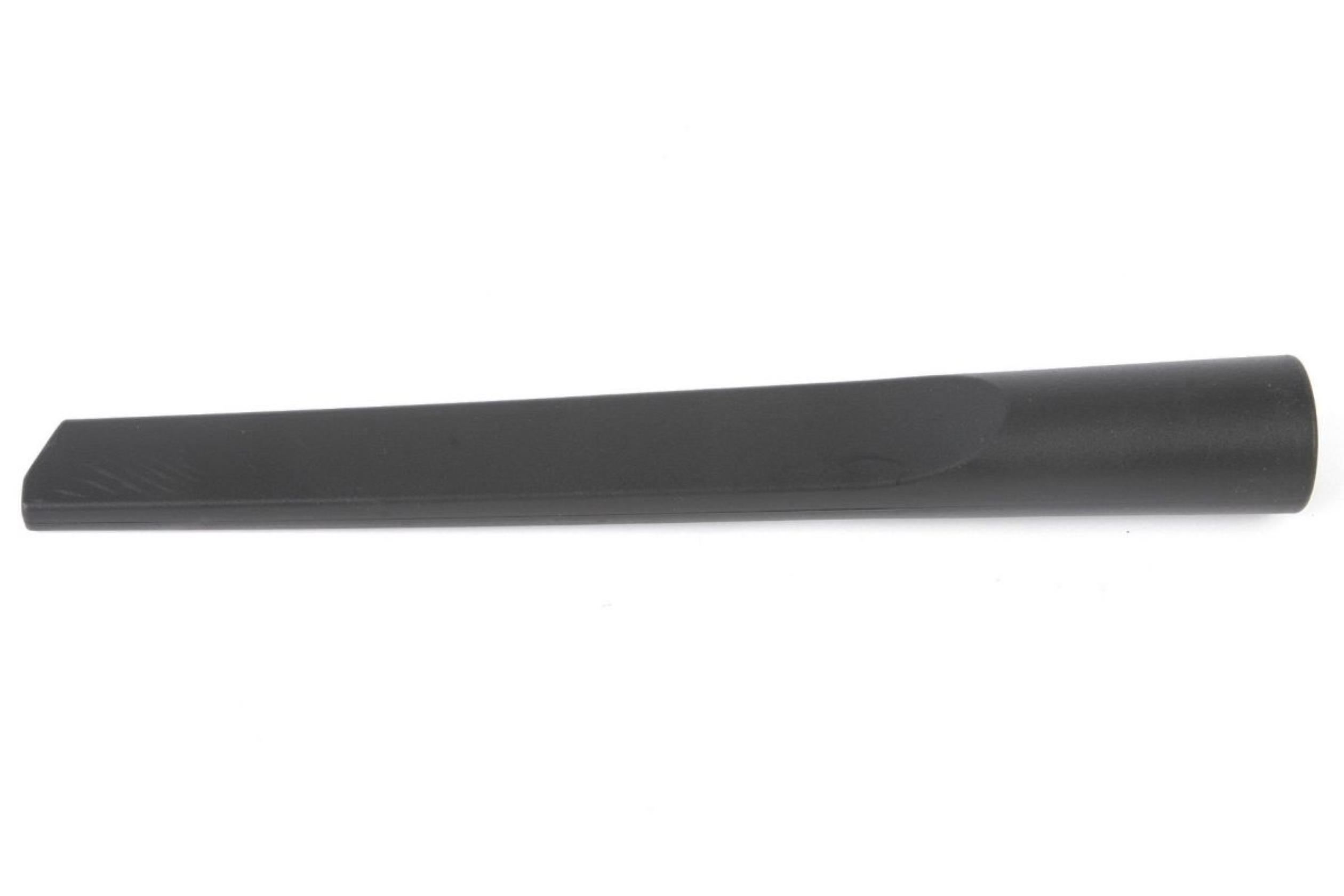 Schwarzer Staubsaugeraufsatz. Weißer Hintergrund.