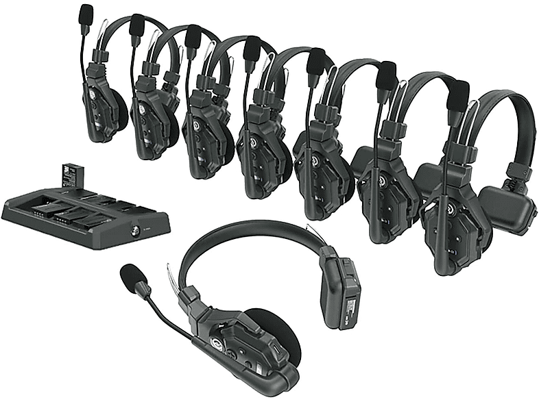 HOLLYLAND Solidcom C1 - 8S Duplex Over-ear Wireless Full System, Intercom Mono-Headset Schwarz