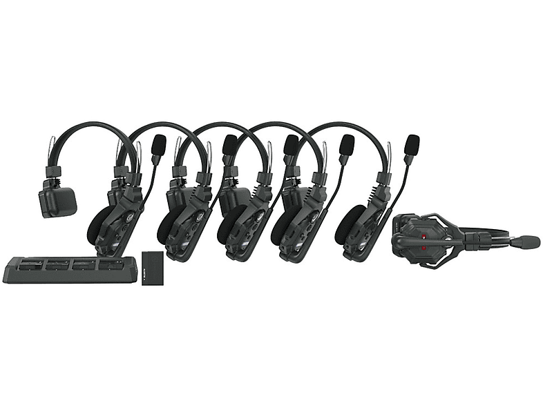 Full 6S Schwarz Duplex HOLLYLAND Over-ear Intercom - System, Mono-Headset Solidcom Wireless C1