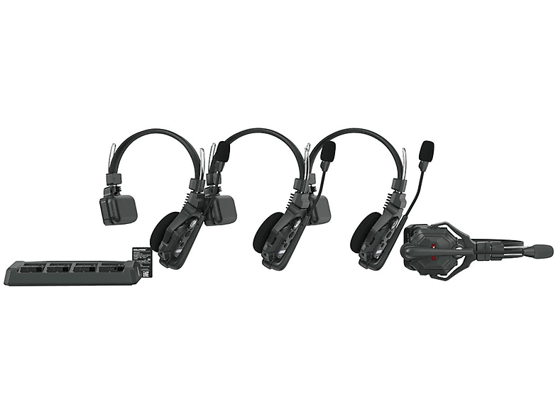 HOLLYLAND Solidcom C1 - 4S Full Duplex Wireless Intercom System, Over-ear Mono-Headset Schwarz
