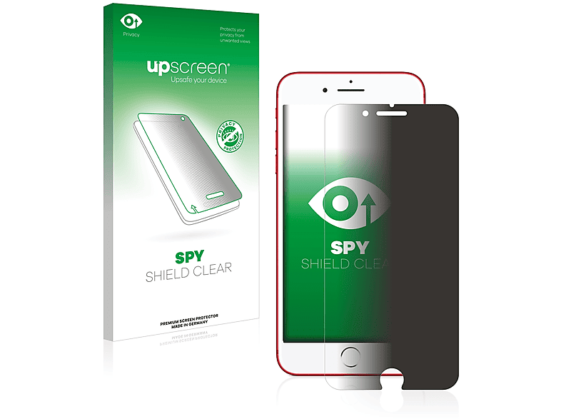 UPSCREEN Anti-Spy Schutzfolie(für iPhone Red) Plus Apple 7