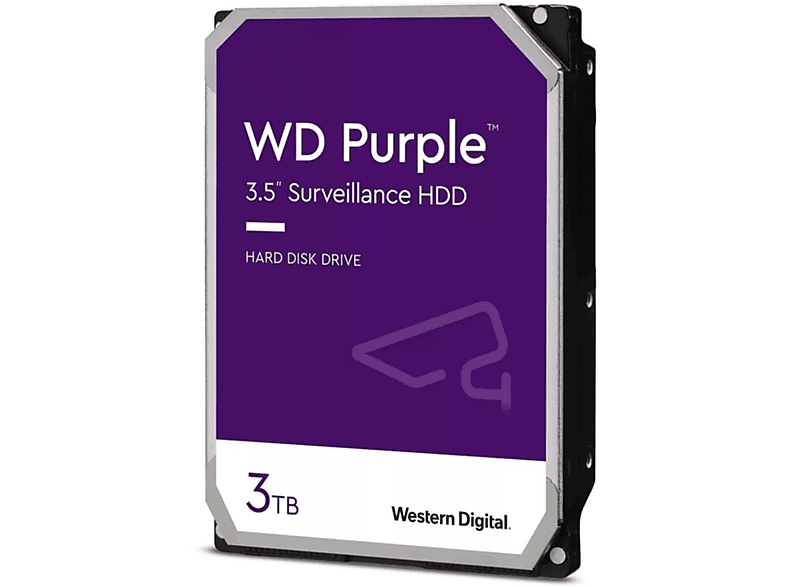WESTERN DIGITAL Purple, Zoll, intern 3,5 3000 HDD, GB
