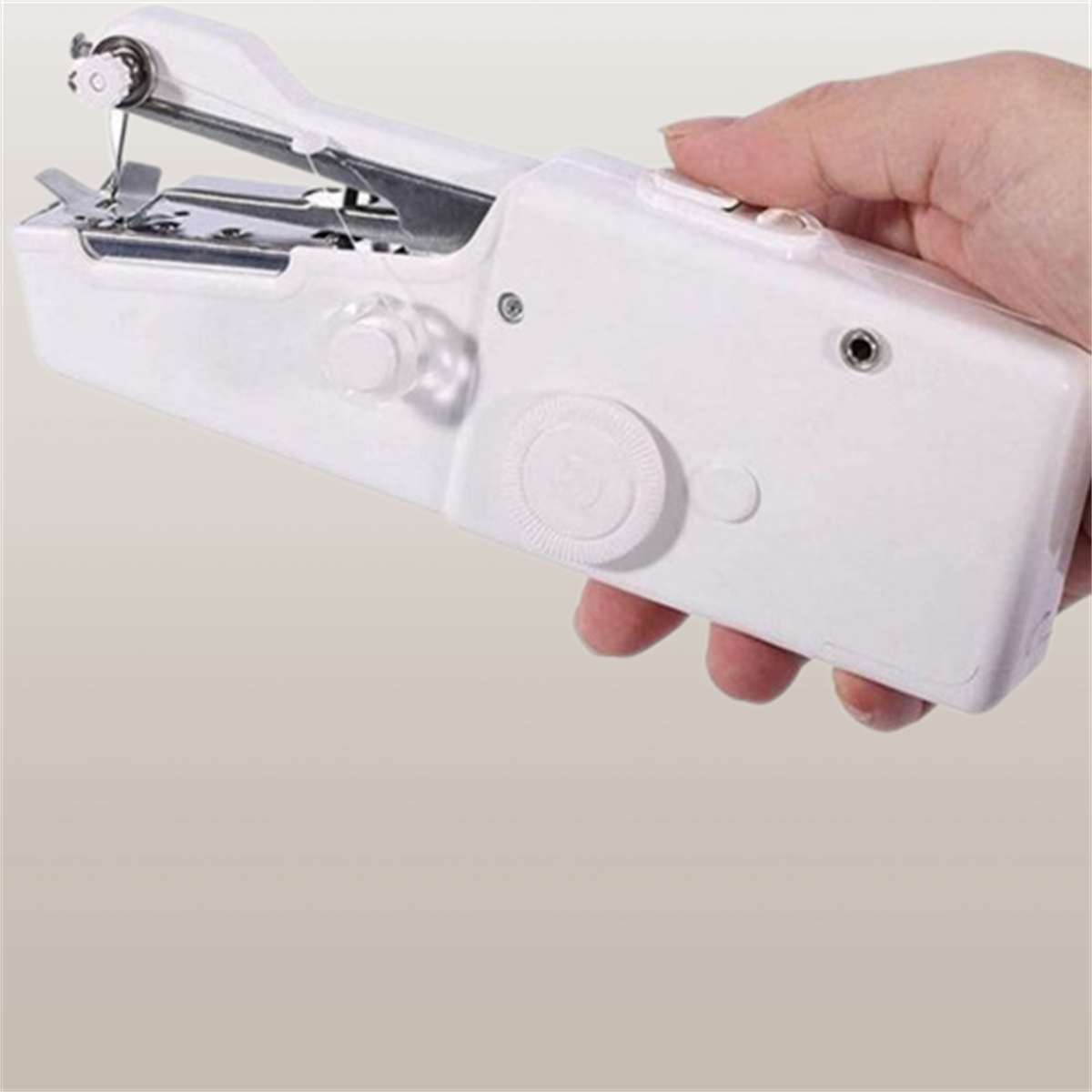 UWOT Mini-Elektro-Nähmaschinen-Set: einfach Einfaden-Nähen,Weiß zu Nähmaschinen bedienen, langlebig
