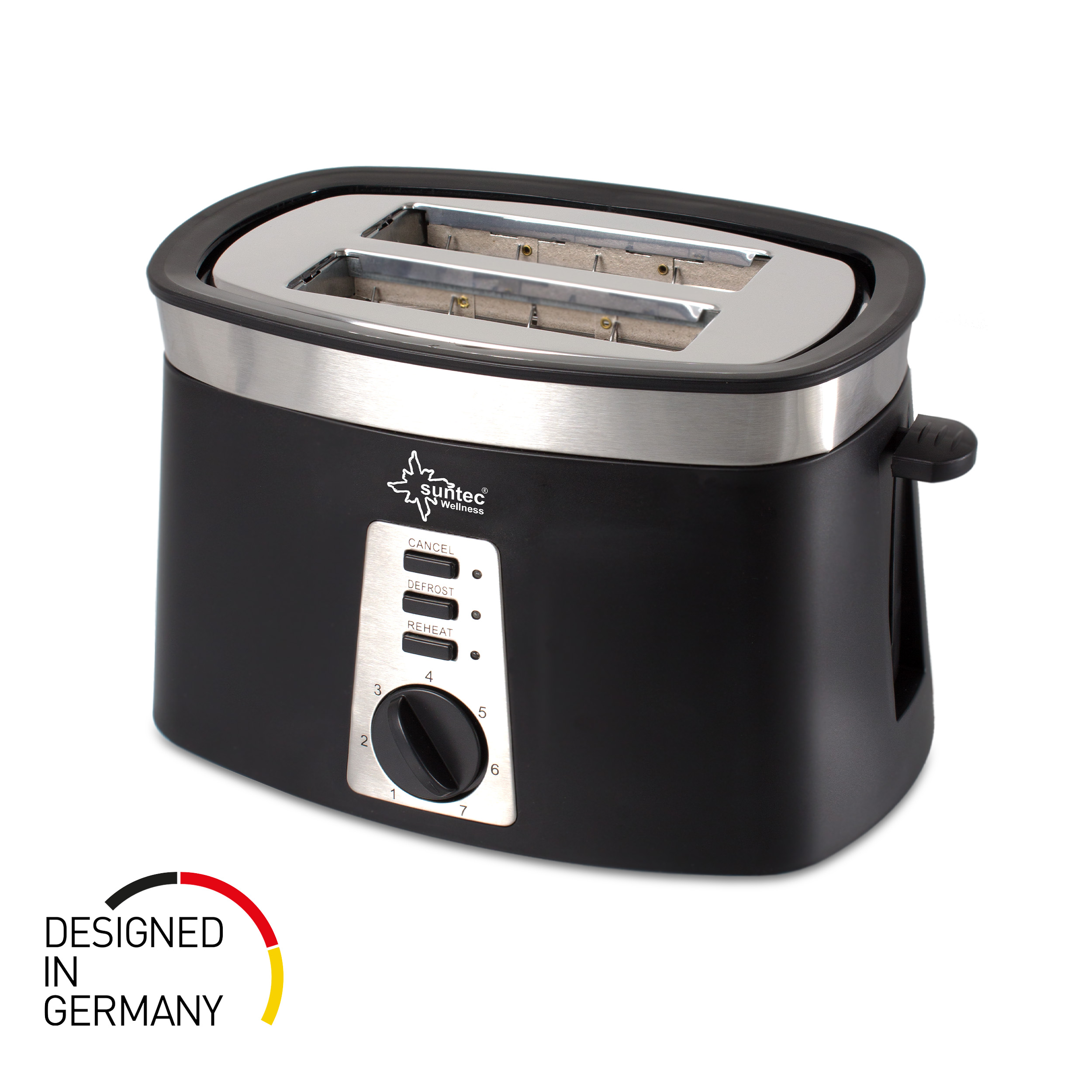 SUNTEC Watt, Toaster Schlitze: Schwarz TOA-9028 (920 2)