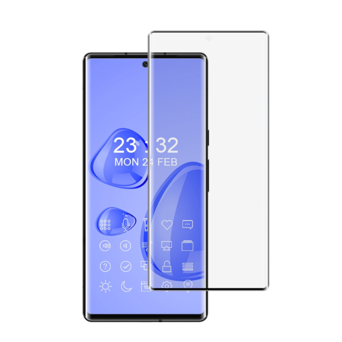 Pro) Schutzglas(für Curved Displayschutz 6 2x Google Glas Folie Pixel Panzer WIGENTO Hart