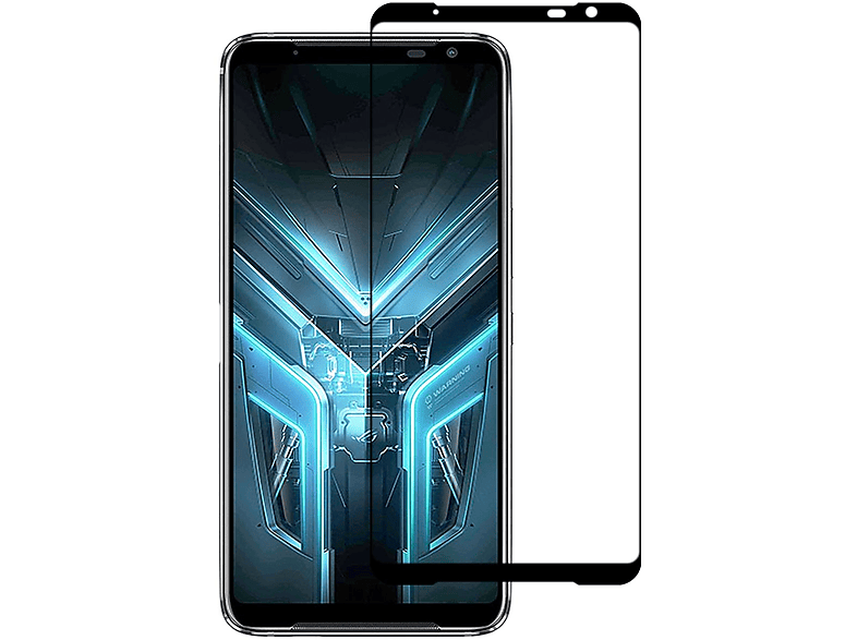 WIGENTO 2x Displayschutz Glas Schutzglas(für ASUS Rog Phone 3)