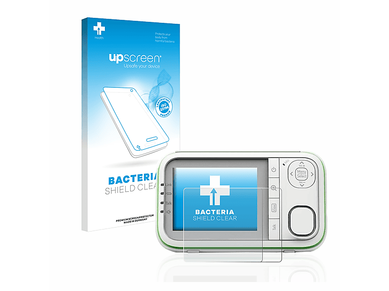 UPSCREEN antibakteriell klare Schutzfolie(für Belkin Baby 1000 Babyphone)