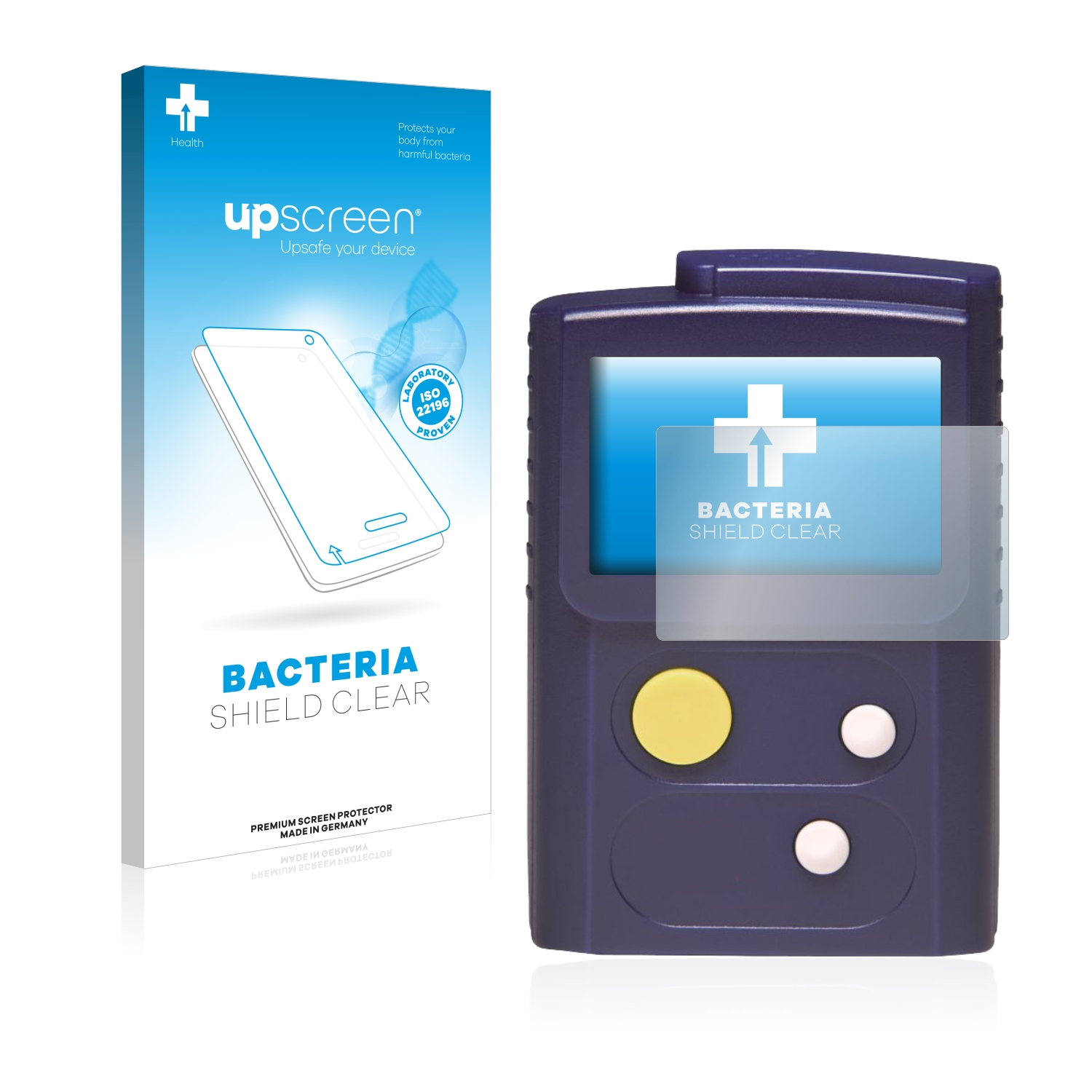 UPSCREEN antibakteriell klare Schutzfolie(für Swissphone RES.Q)