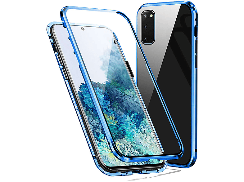 WIGENTO 360 Grad Blau Galaxy G780F Hülle, FE Edition Samsung, Magnet G781B, / Cover, Glas Fan S20 Full