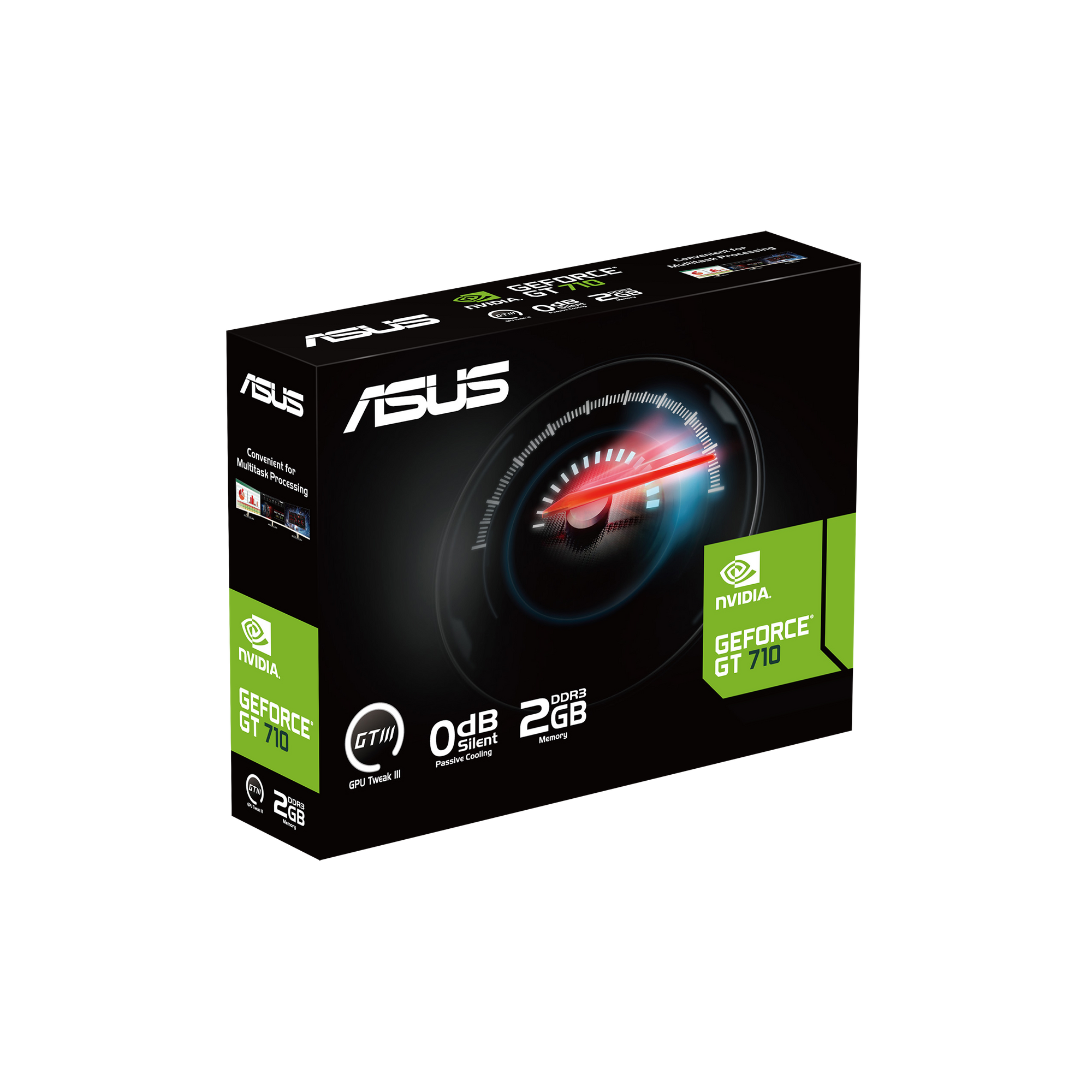 ASUS NVIDIA GeForce GT 710 2 GB GDDR3 EVO, SCHEDA GRAFICA, 2 GB