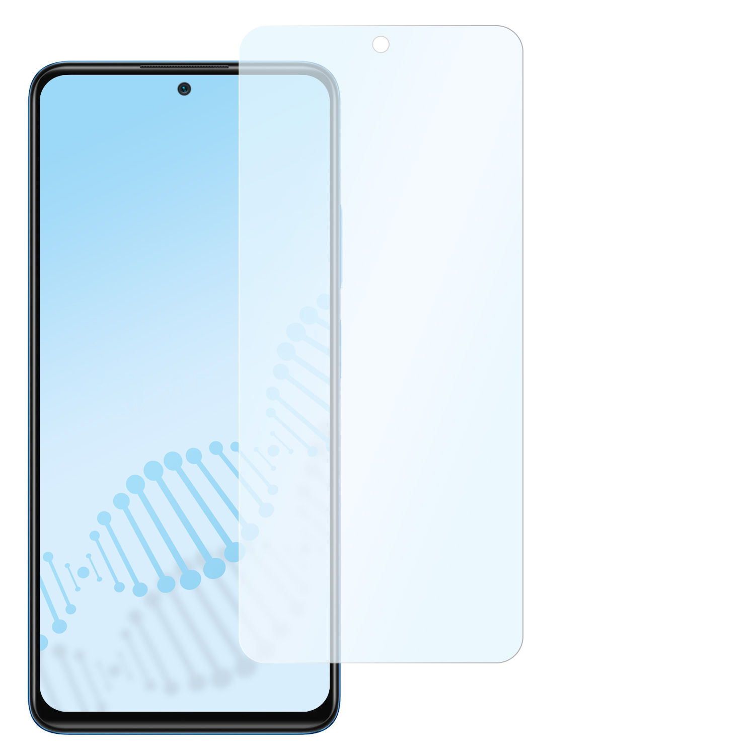 SLABO antibakteriell flexibles Hybridglas Xiaomi 12 Note Redmi Displayschutz(für 4G) Pro