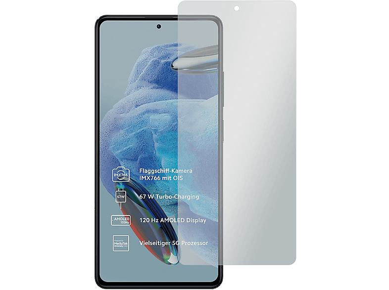 SLABO 4 x No Reflexion Pro 5G) 12 Redmi Displayschutz(für Xiaomi Note