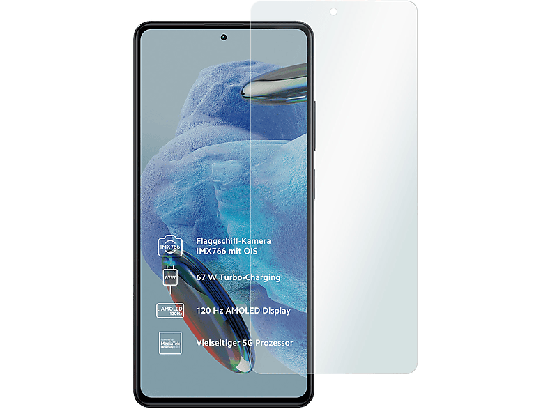 SLABO 4 Crystal Displayschutz(für Pro Xiaomi 5G) x Redmi 12 Note Clear