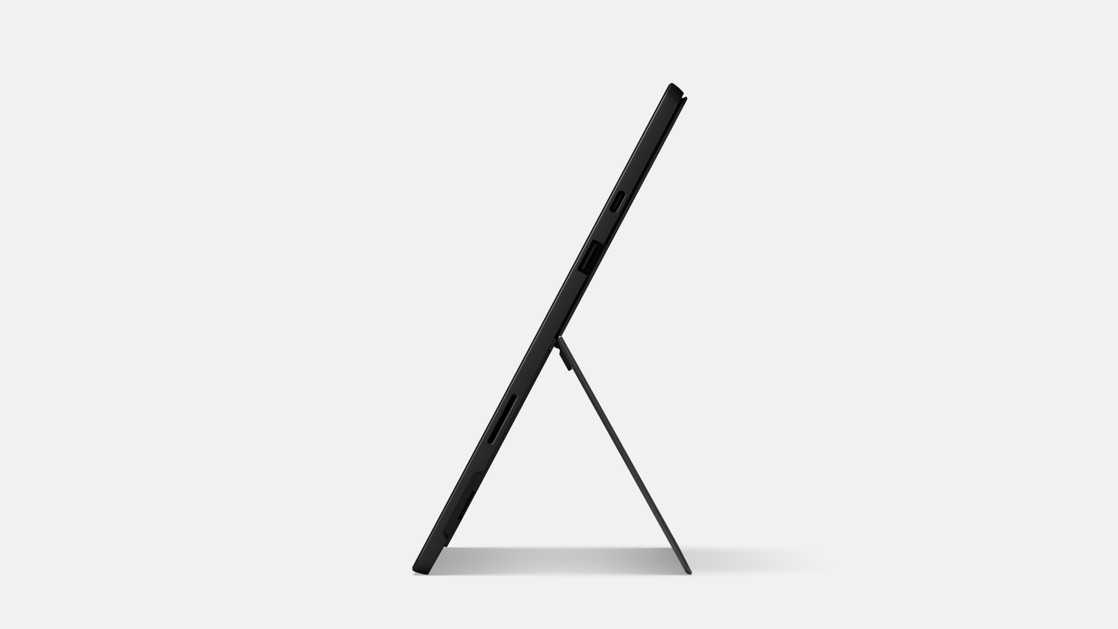 Ein Tablet mit angeschlossener Tastatur, das den Windows-Desktop zeigt.