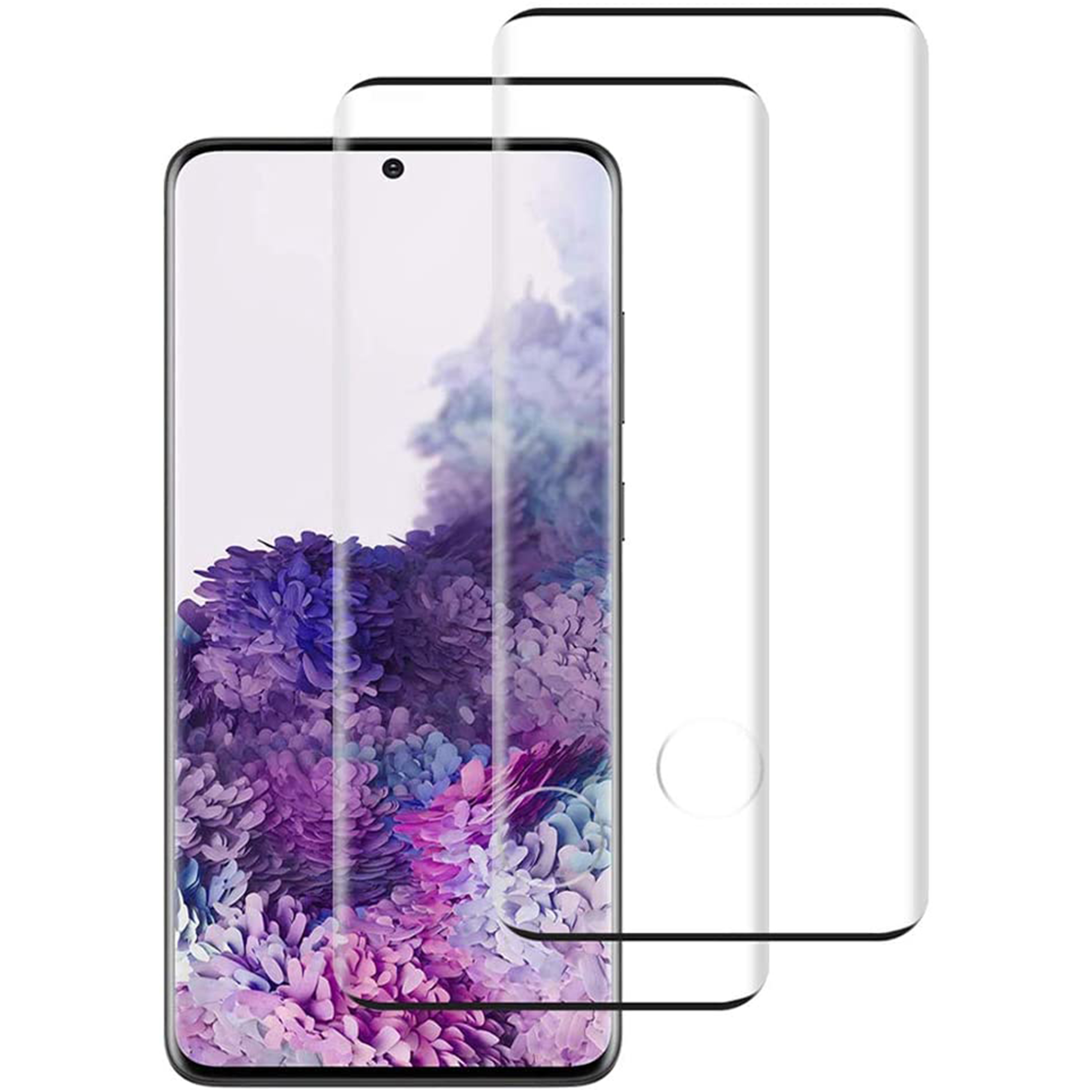 Samsung Panzerglas Displayschutz(für HBASICS Schutzglas, Galaxy S7) 3x