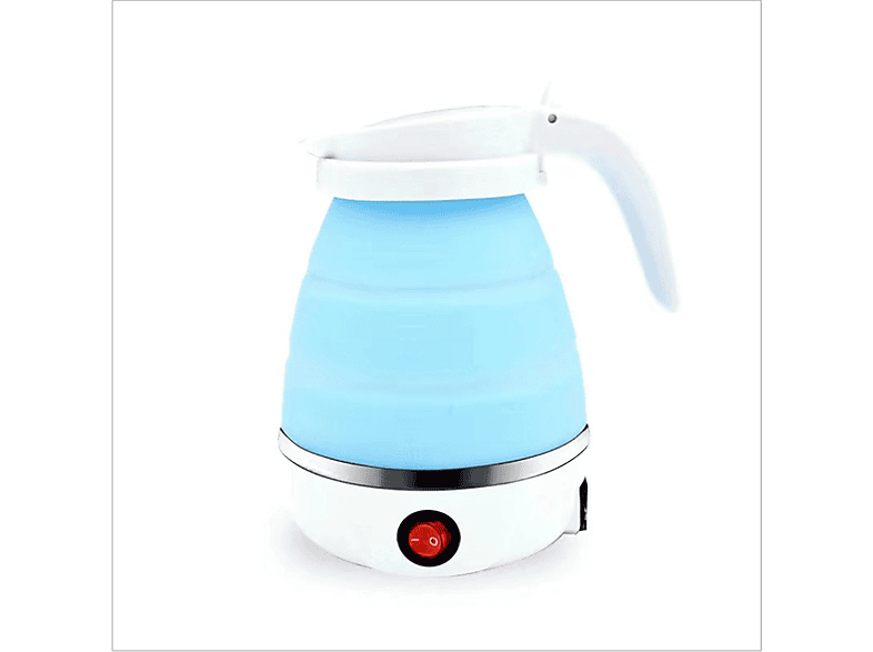 zusammenklappbarer Wasserkocher, Silikon-Wasserkocher UWOT Wasserkocher Tragbarer, Blau Blau