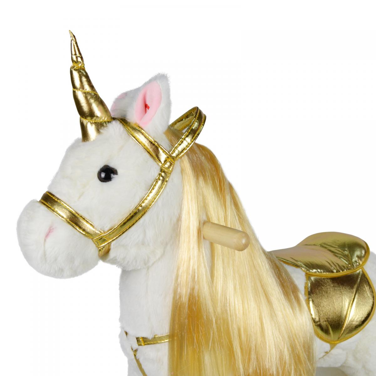 INFANTASTIC Goldenes Einhorn Schaukeltier